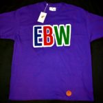 EBW Embroidered Logo Chenille Tshirt w/ Embossed Leather Patch
